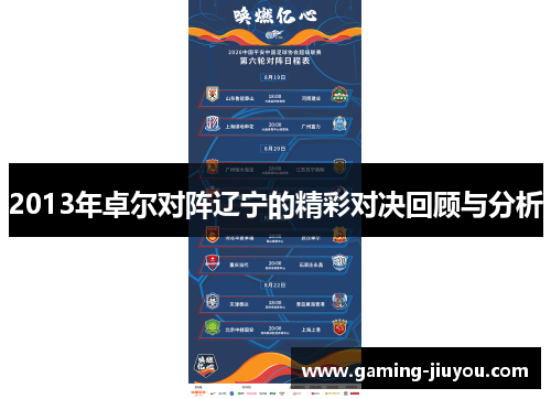 2013年卓尔对阵辽宁的精彩对决回顾与分析